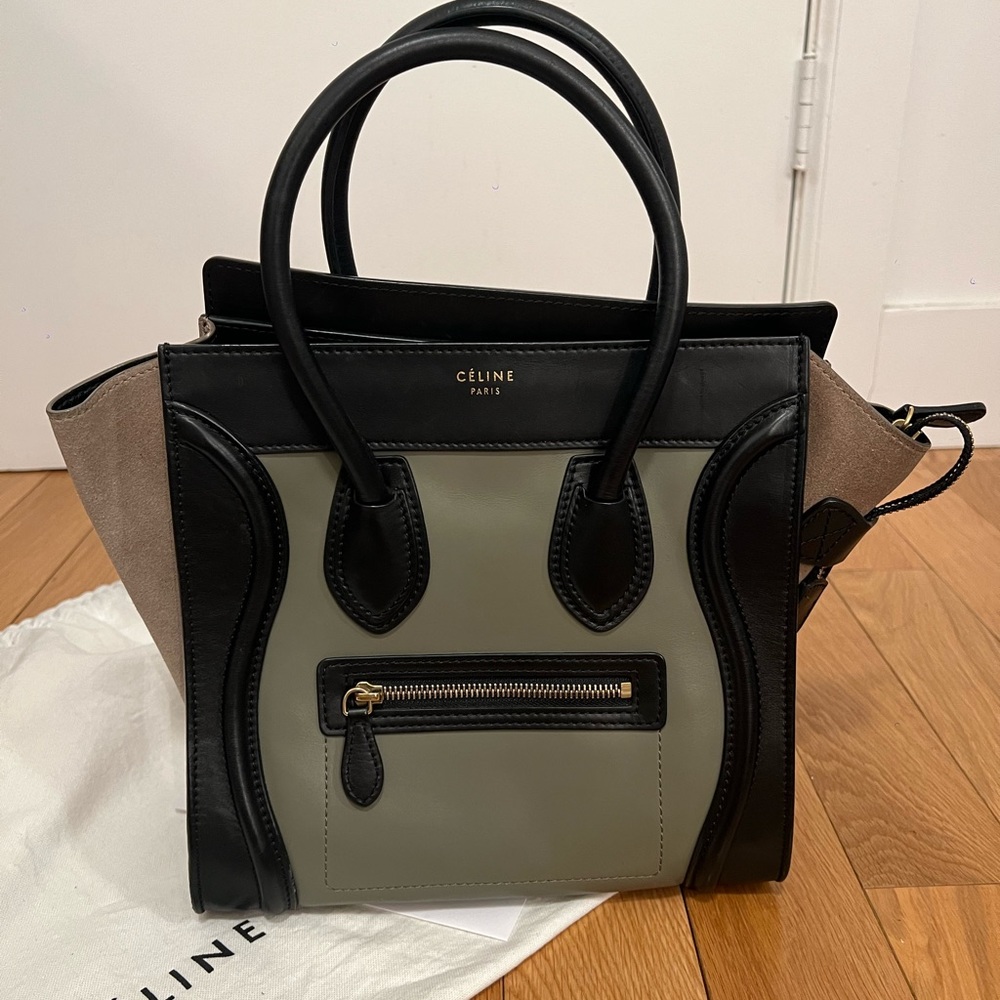 Celine Tri color Micro luggage tote - Picture 2 of 10